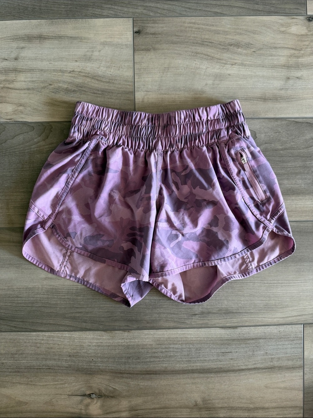 lululemon athletica Pink Purple Camo Athletic Shorts
